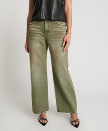 Jackson Mid Waist Wide Leg Denim Jeans | St Khaki