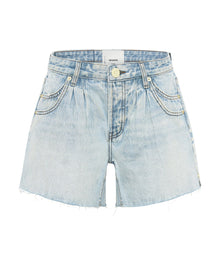 Shakers Low Waist Super Relaxed Denim Shorts | Kansas Blue