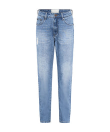 Awesome Baggies High Waist Straight Leg Denim Jeans | Ciao Blue