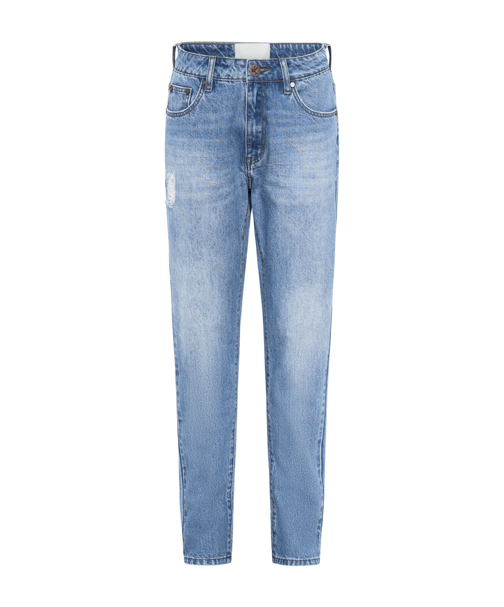 Awesome Baggies High Waist Straight Leg Denim Jeans | Ciao Blue