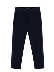 Boys | Classic Trousers With Satin Bands | Dark Blue