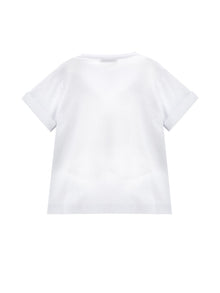 Boys | Jersey T-Shirt With Vest | White/Blue
