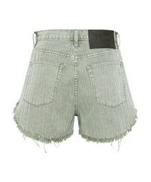 Outlaws Low Waist Mid Length Denim Shorts | Khaki