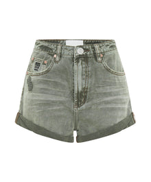 Bandits High Waist Denim Shorts | Old Khaki