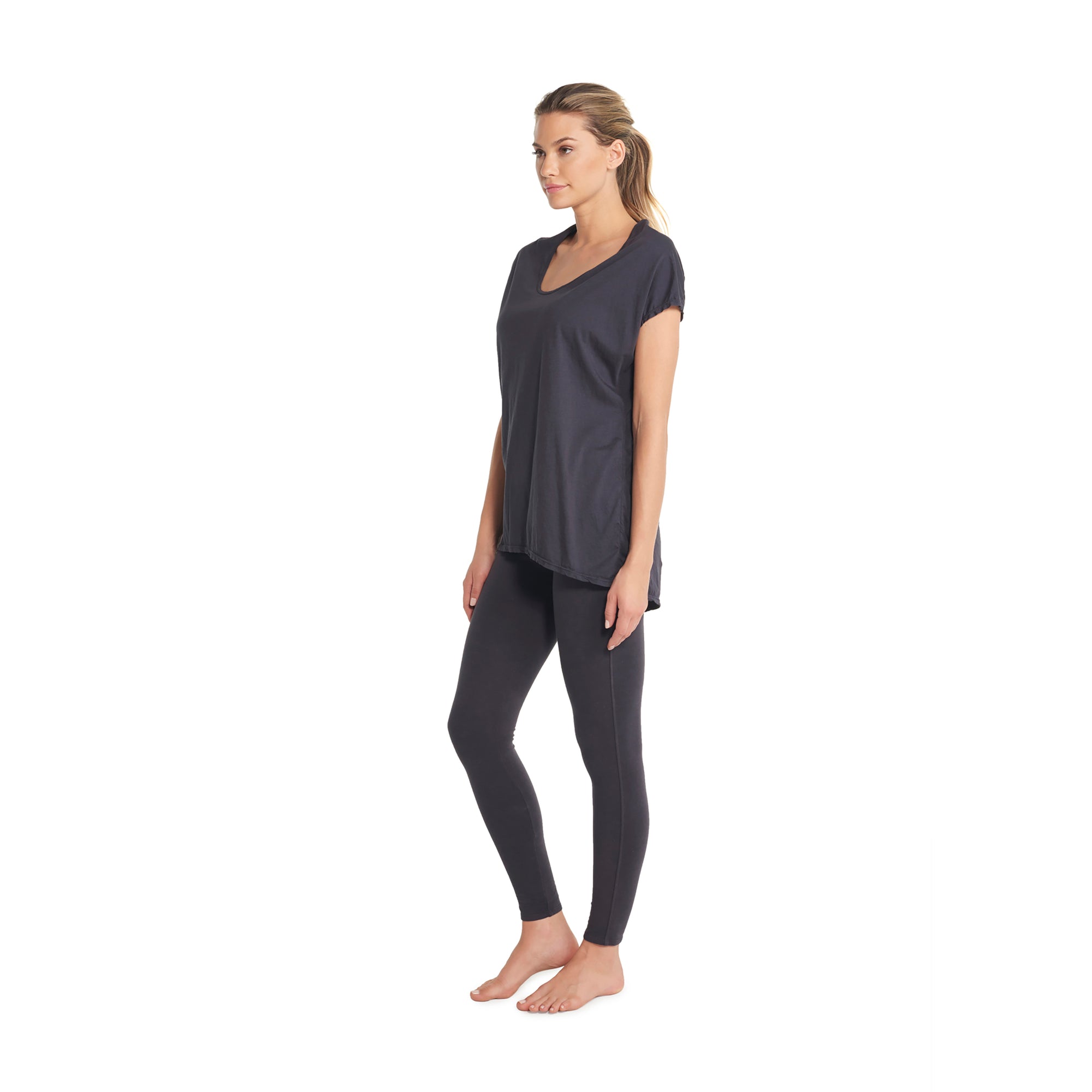 Malibu Collection WoMen's Scoop Neck Tunic | Carbon