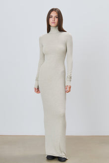 LONG SLEEVE TURTLENECK MAXI DRESS - ETERNE