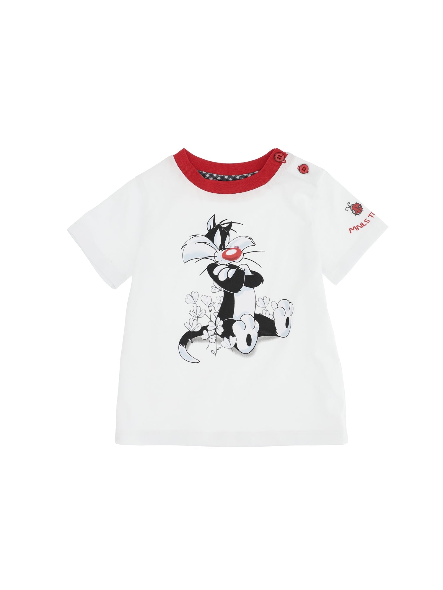Boys | Sylvester Jersey T-Shirt | White/Red
