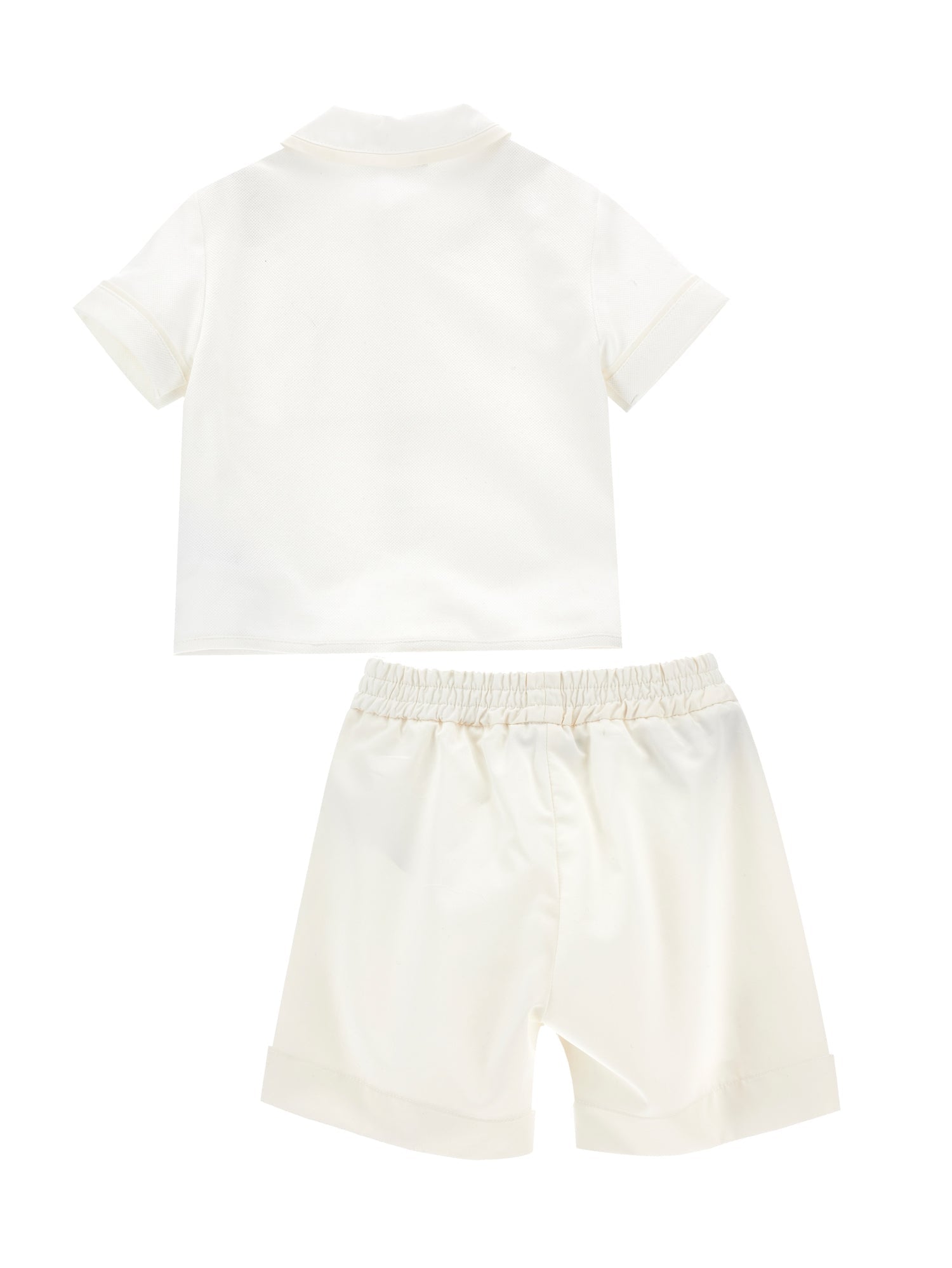 Boys | Three-Piece Ceremony Suit In Ultra-Fine Satin | Butter/Cream