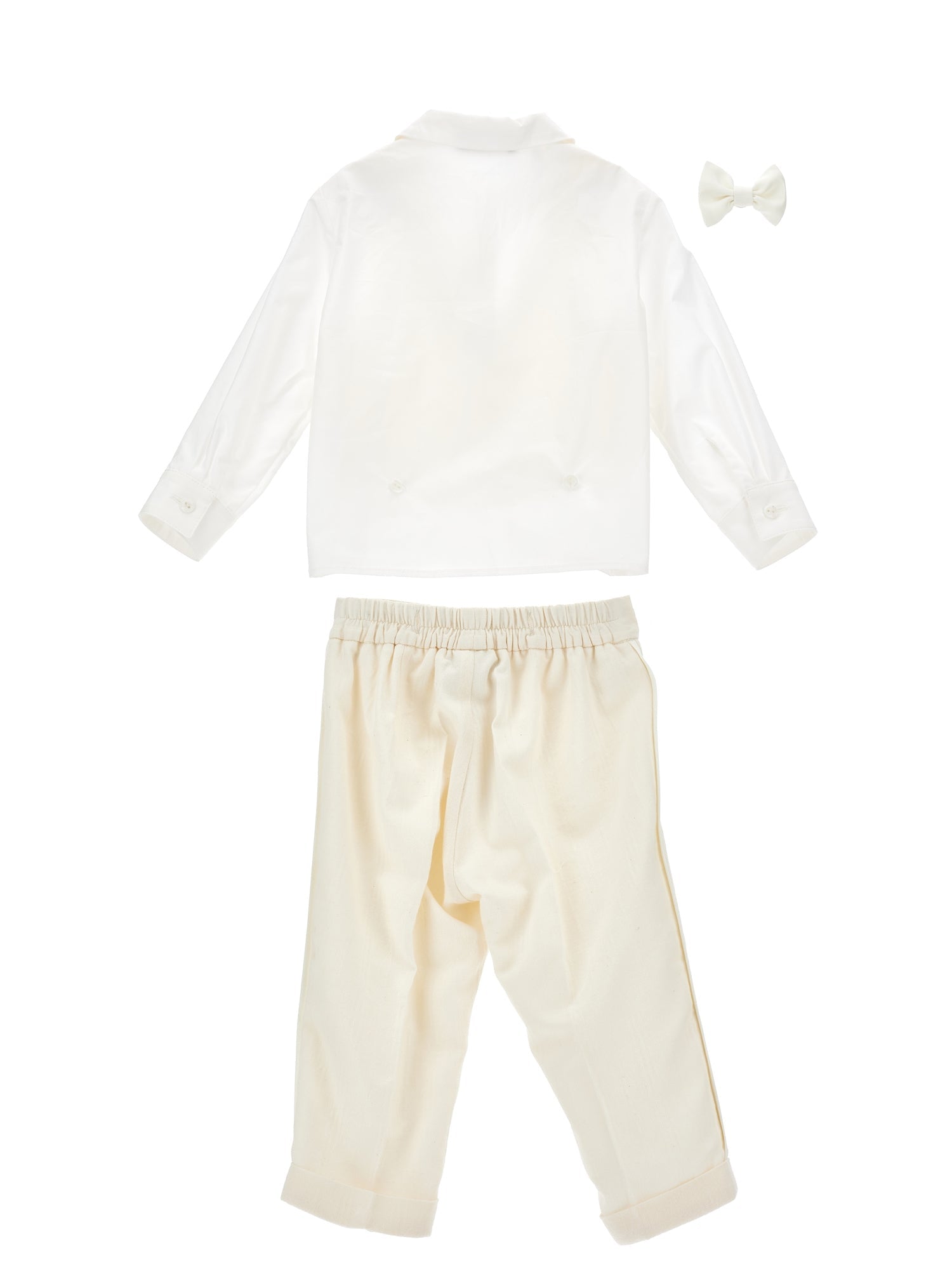 Boys | Elegant Knitted Waistcoat Suit | Ecru/Cream