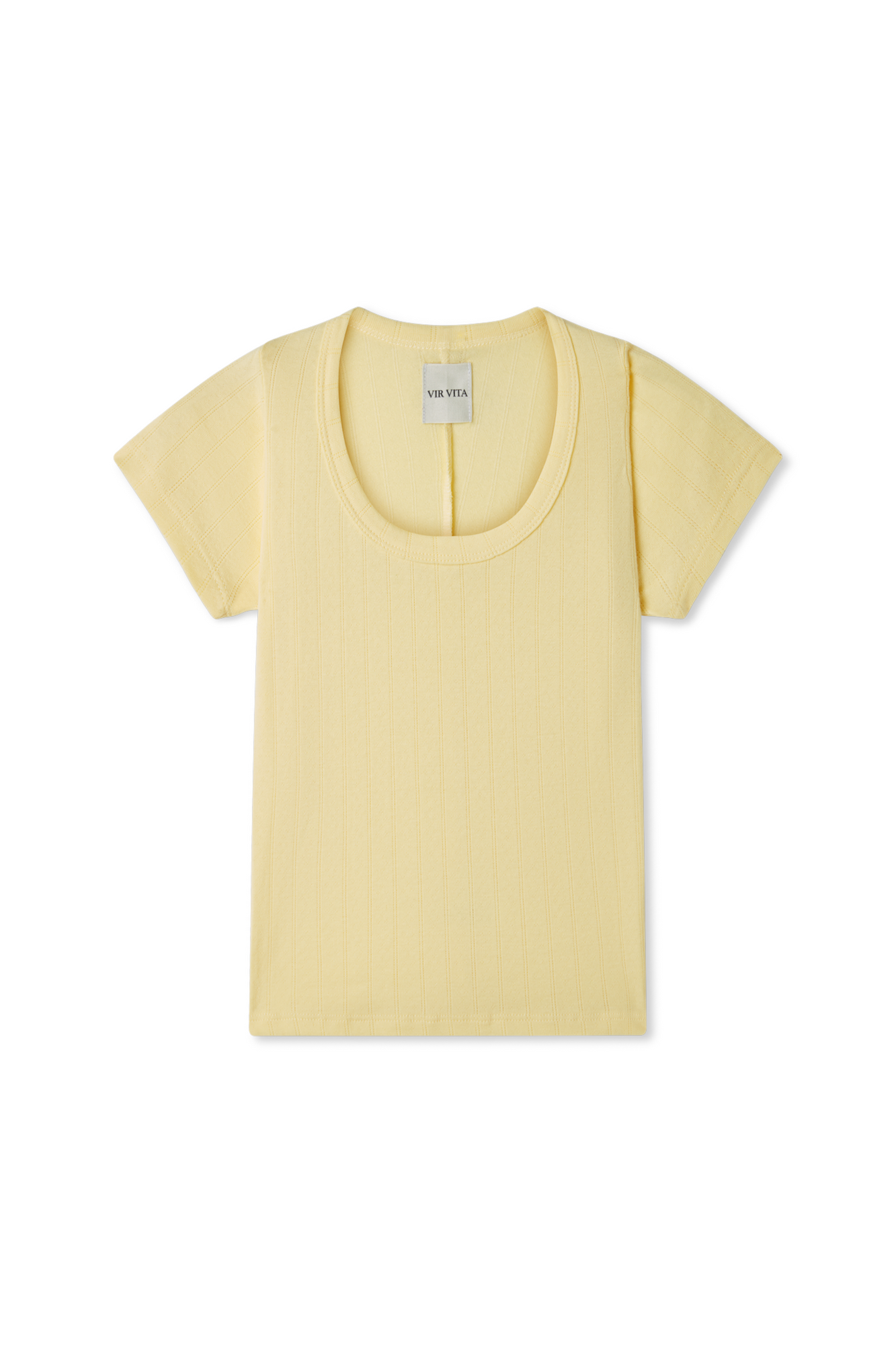 Pointelle Scoop Tee | Butter