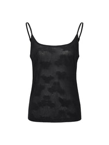 Jacquard Camisole Vest | Black