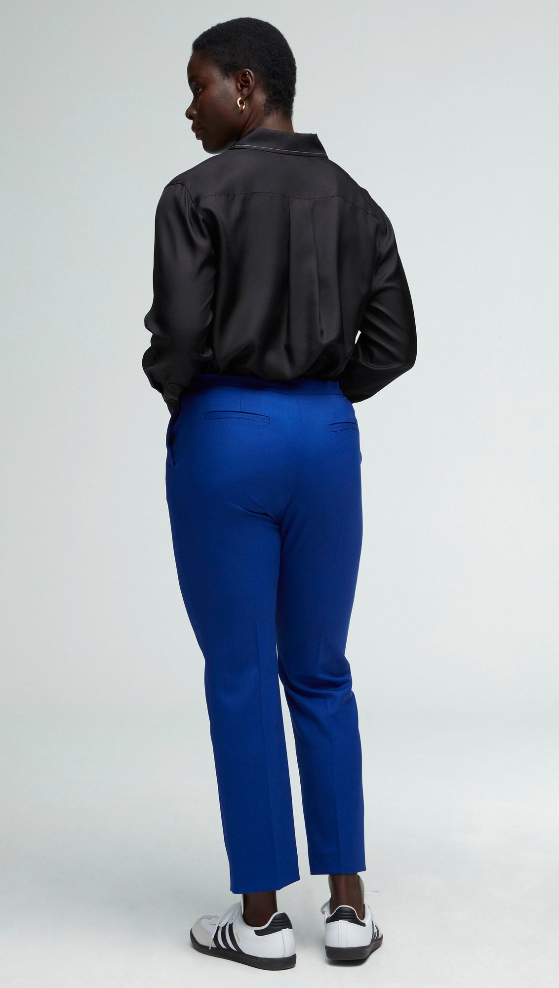 Tailored Trouser in Seasonless Wool | Cobalt