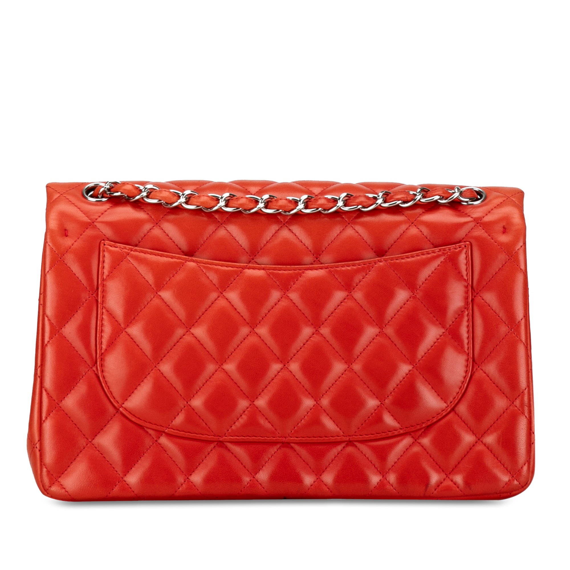 Chanel | Pre-Owned Jumbo Classic Lambskin Double Flap - I | Red