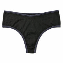 Movecalm Hi-Rise Thong | Black x Granite
