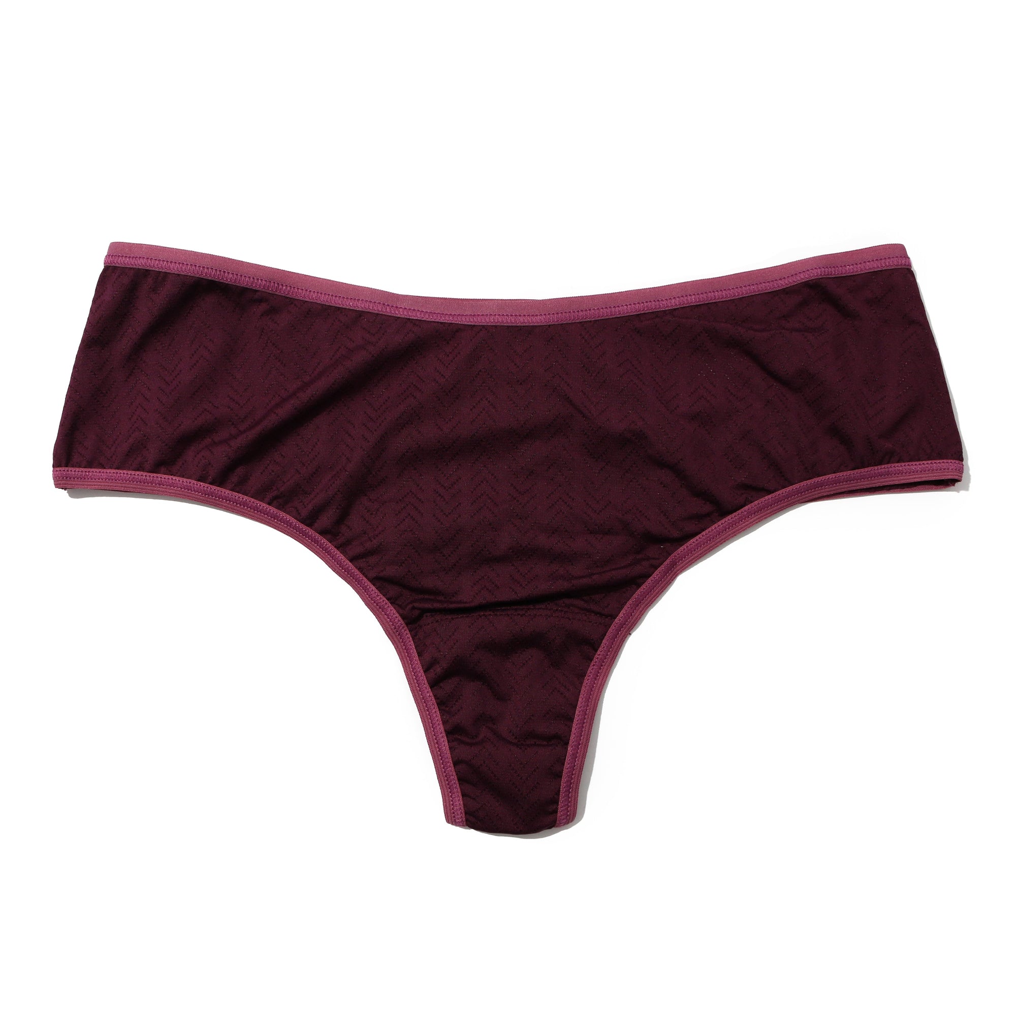 3Pack Movecalm Hi-Rise Thong | Pearl x Marshmallow - Dried Cherry x Damson Plum- Black x Granite