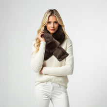 Faux Fur Loop Scarf | Brown