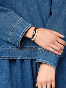 Jalyn Cuff Bracelet | 14K Gold on Brass