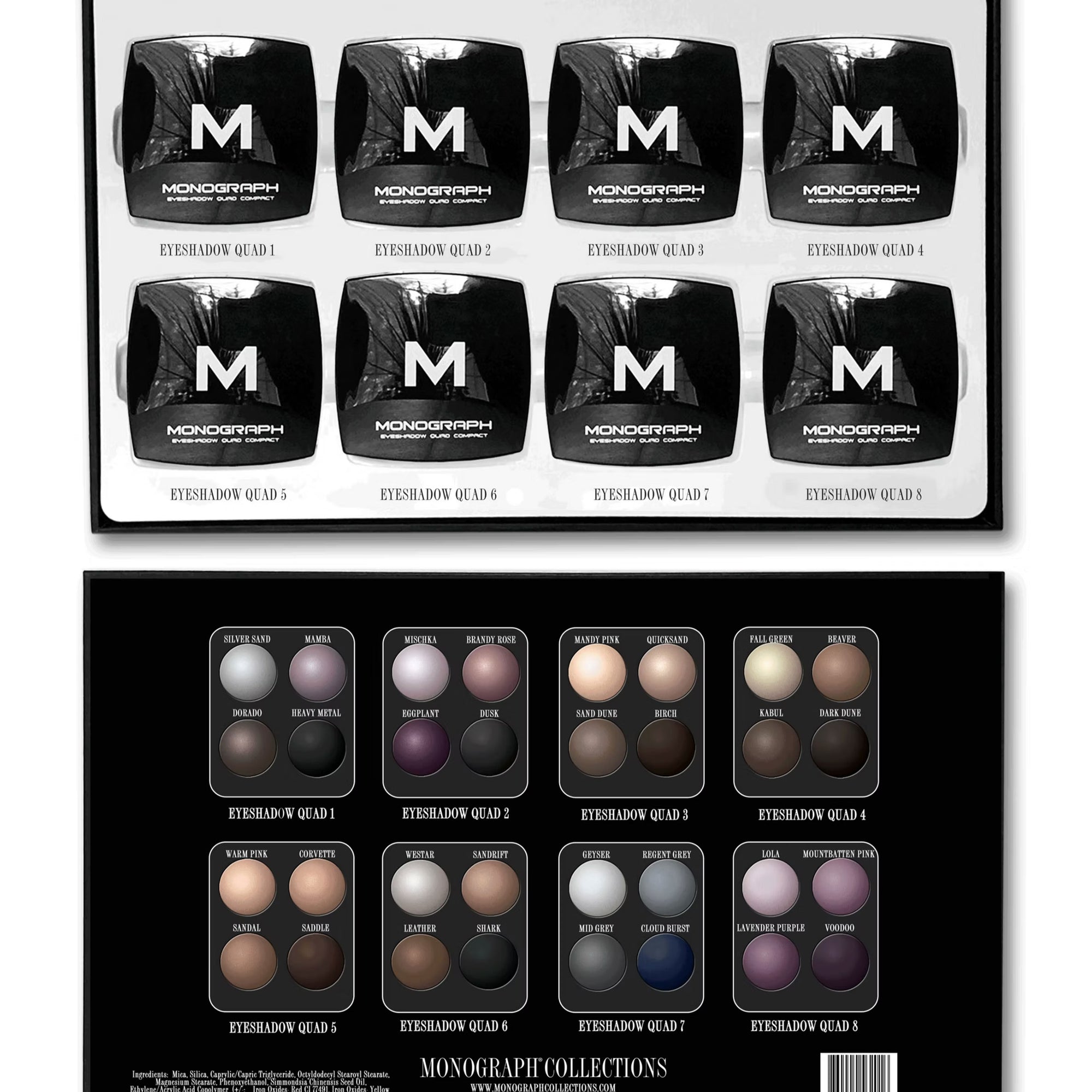 Monograph Collection Powder Eyeshadow Quads Portfolio | Multi