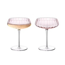 Round Up Coupe Glasses | Dusty Rose | Set of 2