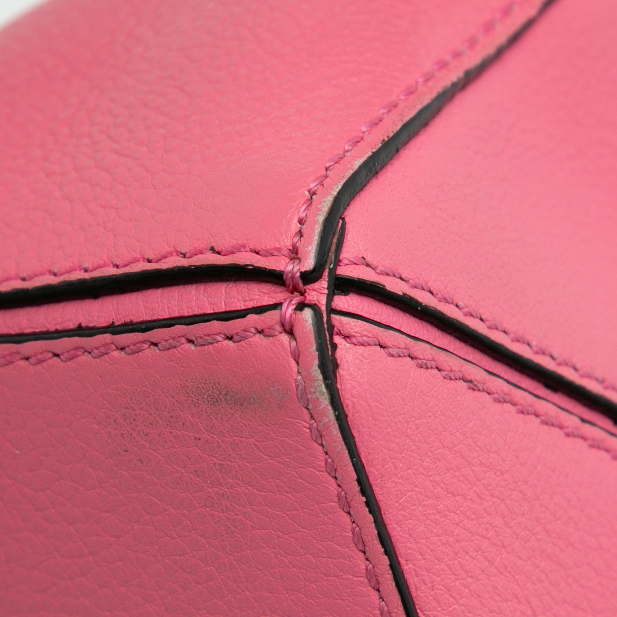 Loewe | Pre-Owned Mini Calfskin Puzzle Satchel | Pink