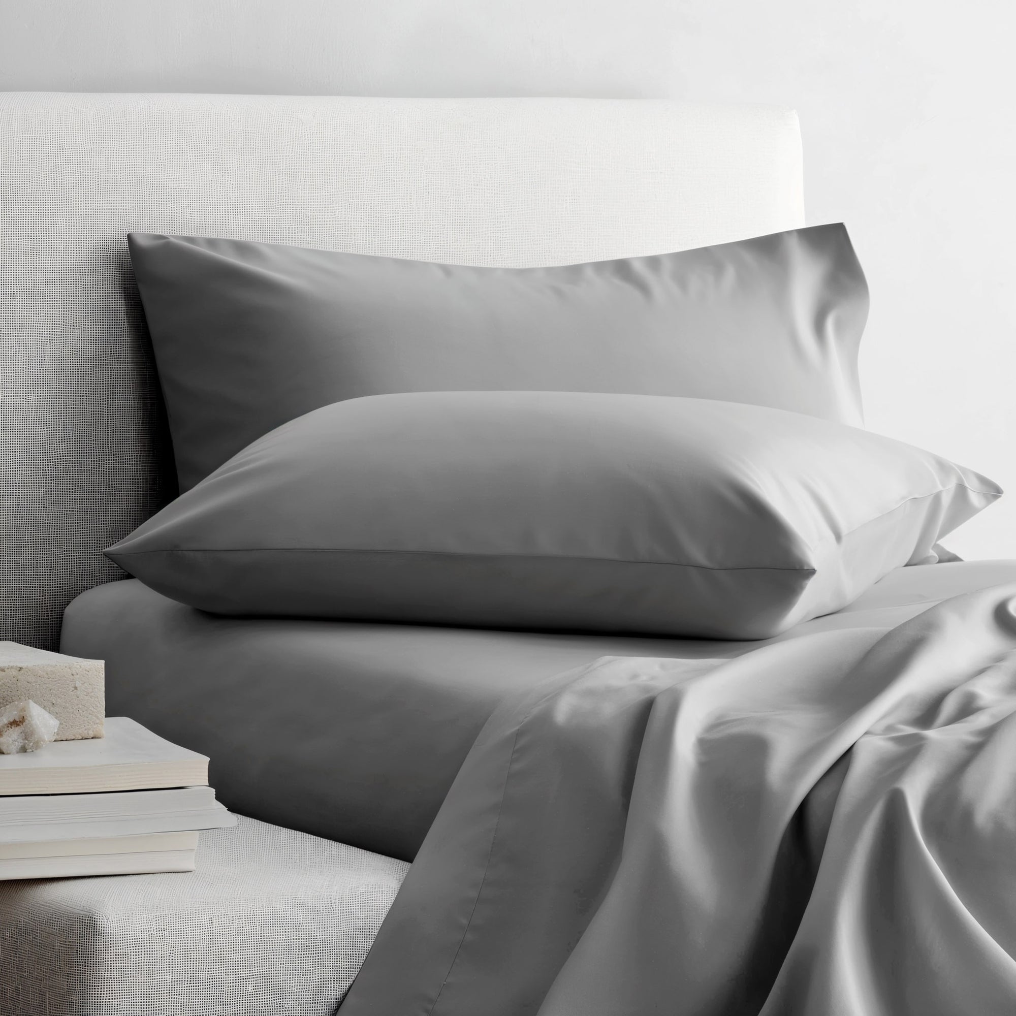 Luxe Australian Sateen Sheet Set | Full | Concrete Gray