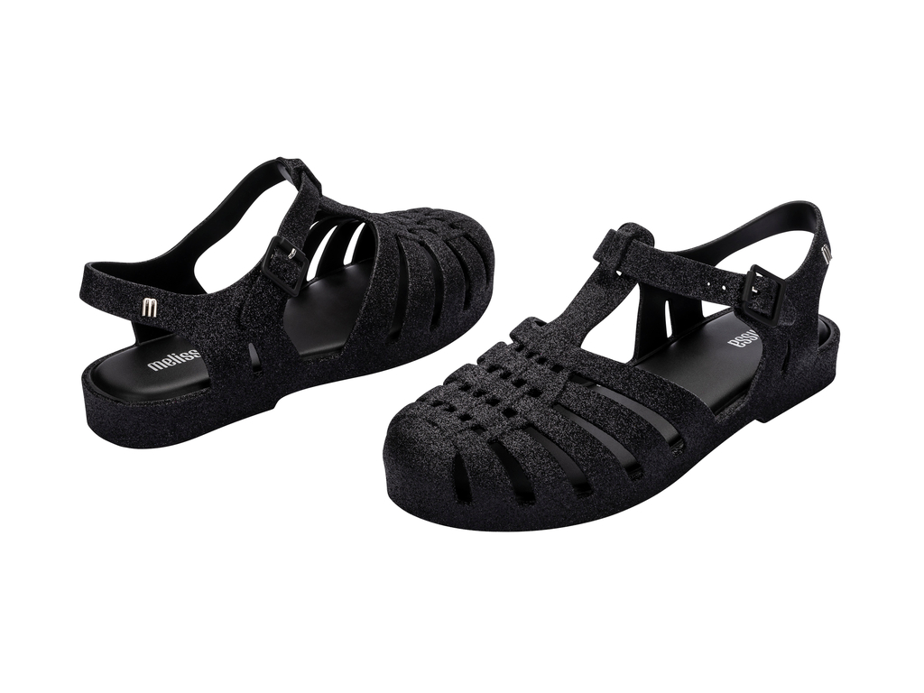 Womens | Possession Glitter Sandal | Glitter Black