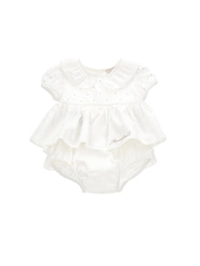 Girls | Poplin Suit, Two Pieces | Cream