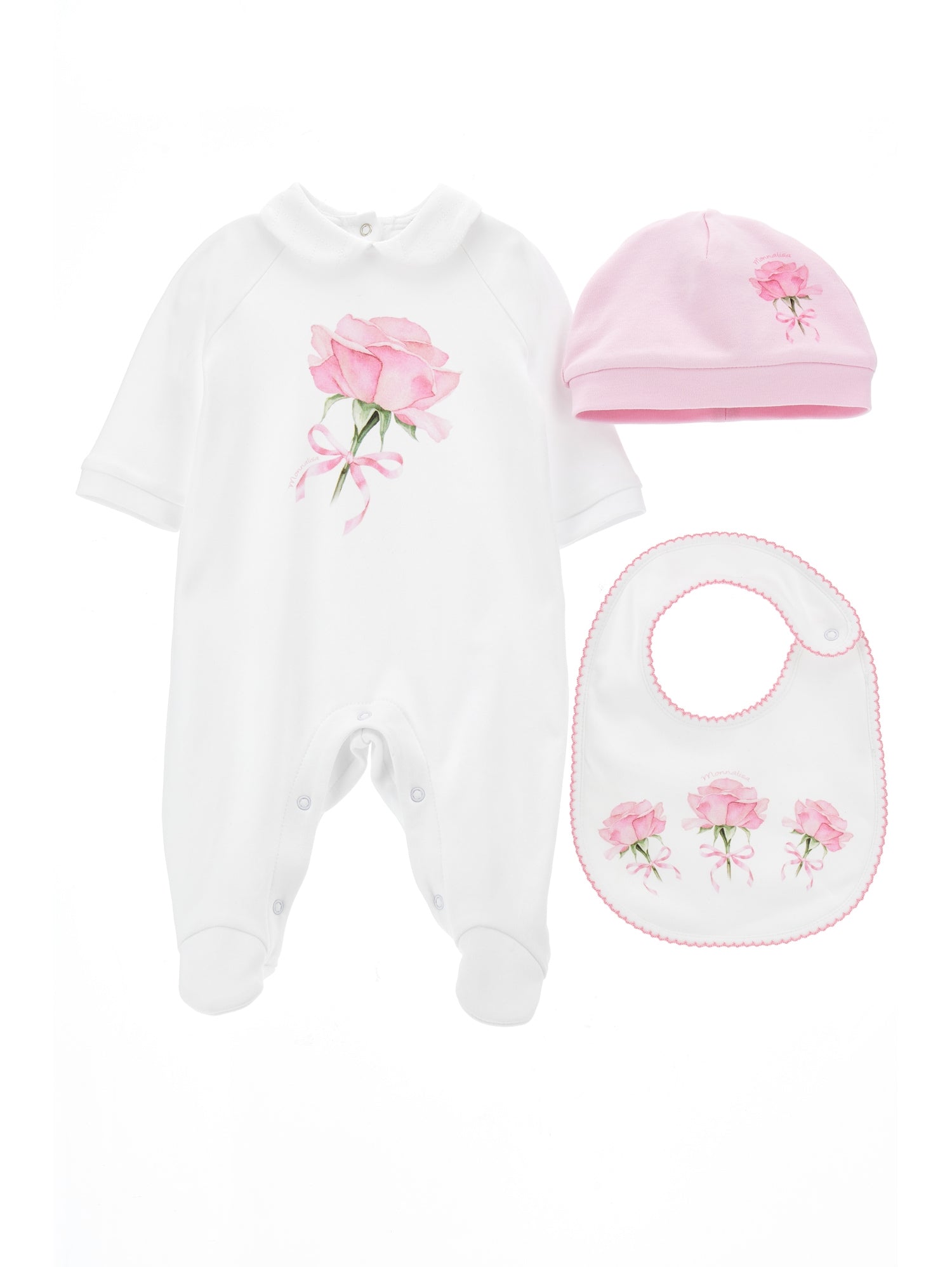 Girls | Onesie Set With Accessories | White/FairyTale Pink