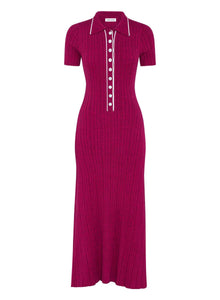 Penelope Dress | Cherry W/ Silence Trim