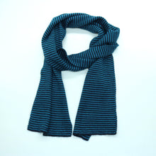 Striped Scarf | Navy/Teal