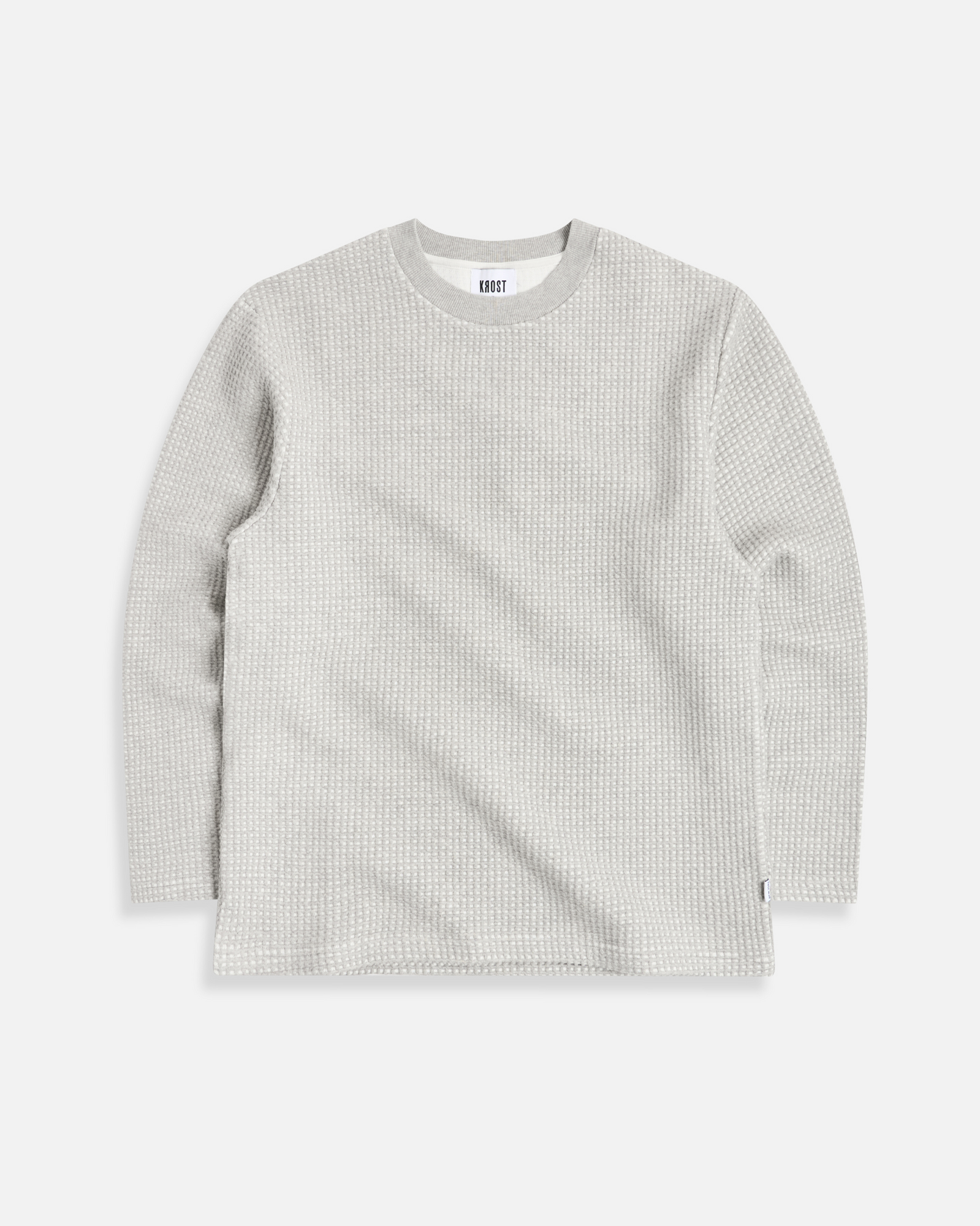 Waffle Long Sleeve Tee | Heather Grey