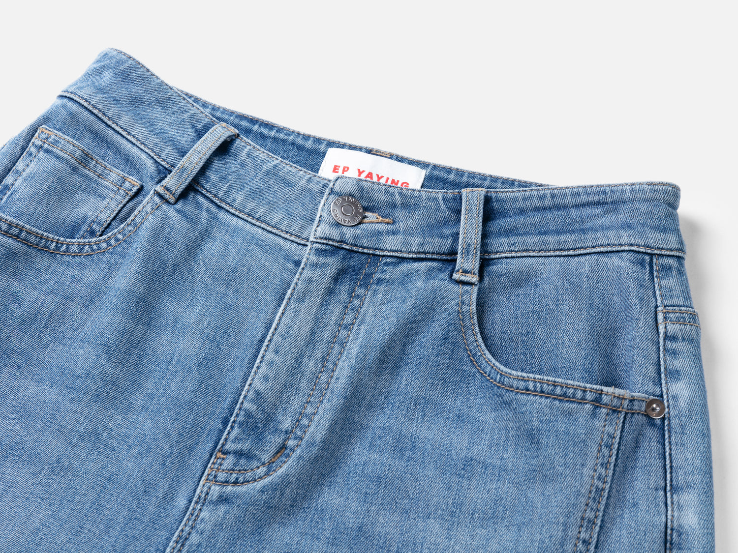 Antibacterial Cooling Denim Pants | Blue