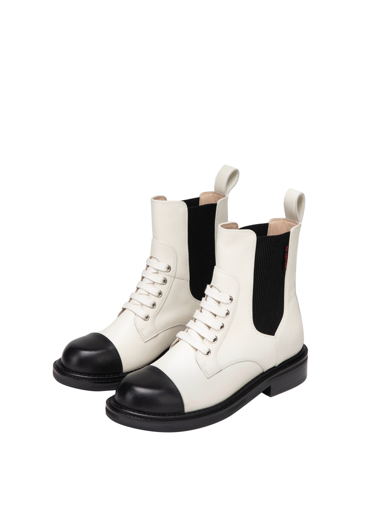 Color-Block Boot | White