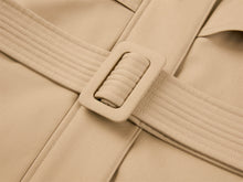 Wool Trench Down Coat | Khaki