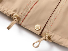Silk and Wool Trench Coat | Khaki