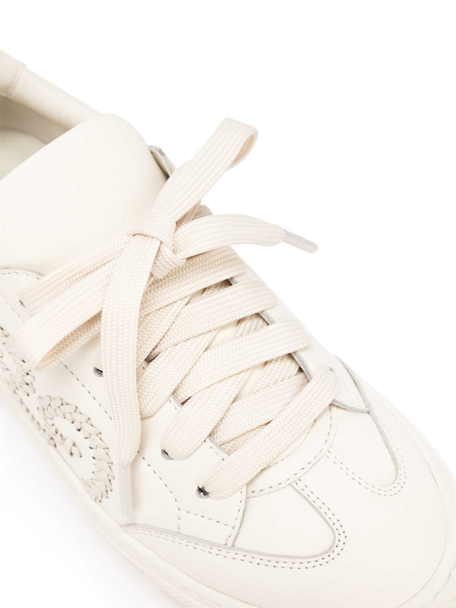 Woven Lucky Shoes | White/White