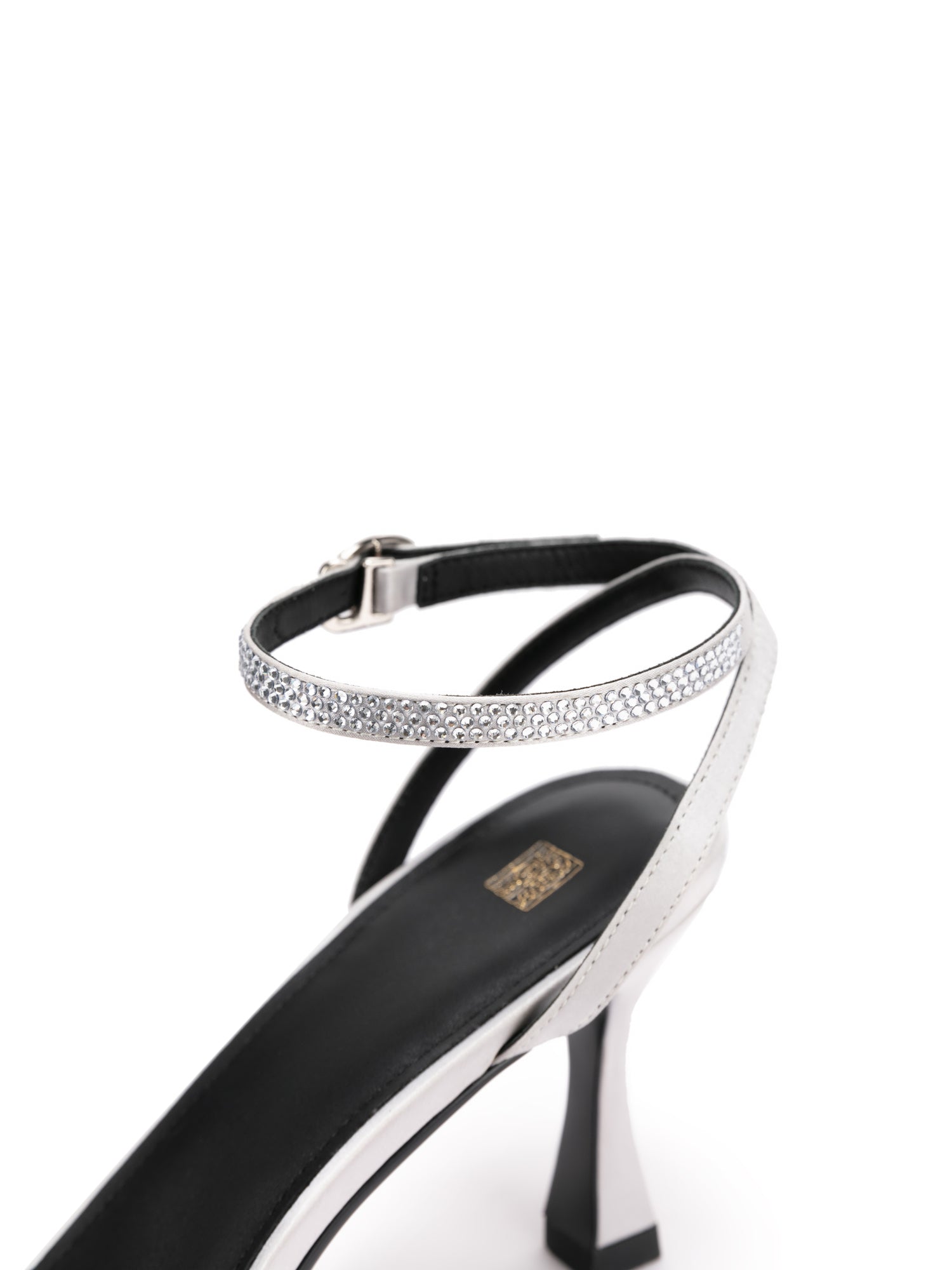 Chinese Elegant Starlight Sparkling Rhinestone Sandal | Grey