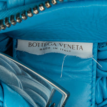Bottega Veneta | Pre-Owned Paper Calfskin Intrecciato Banana Hobo Bag | Blue