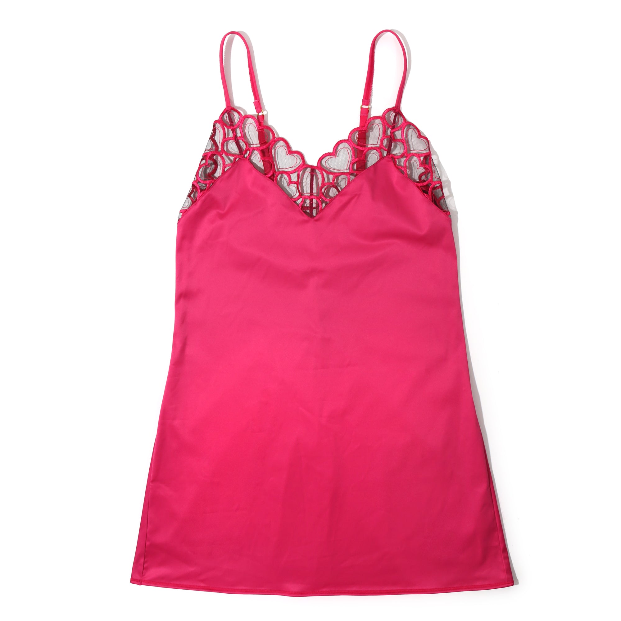 I Heart You Chemise | Black/Pink