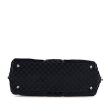 Chanel | Pre-Owned CC Check Embossed Velvet Belted Side Flap | Black