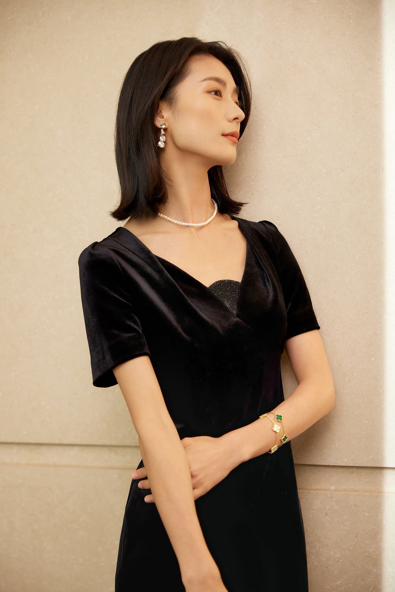 Acetic Acid Blend Dress | Black