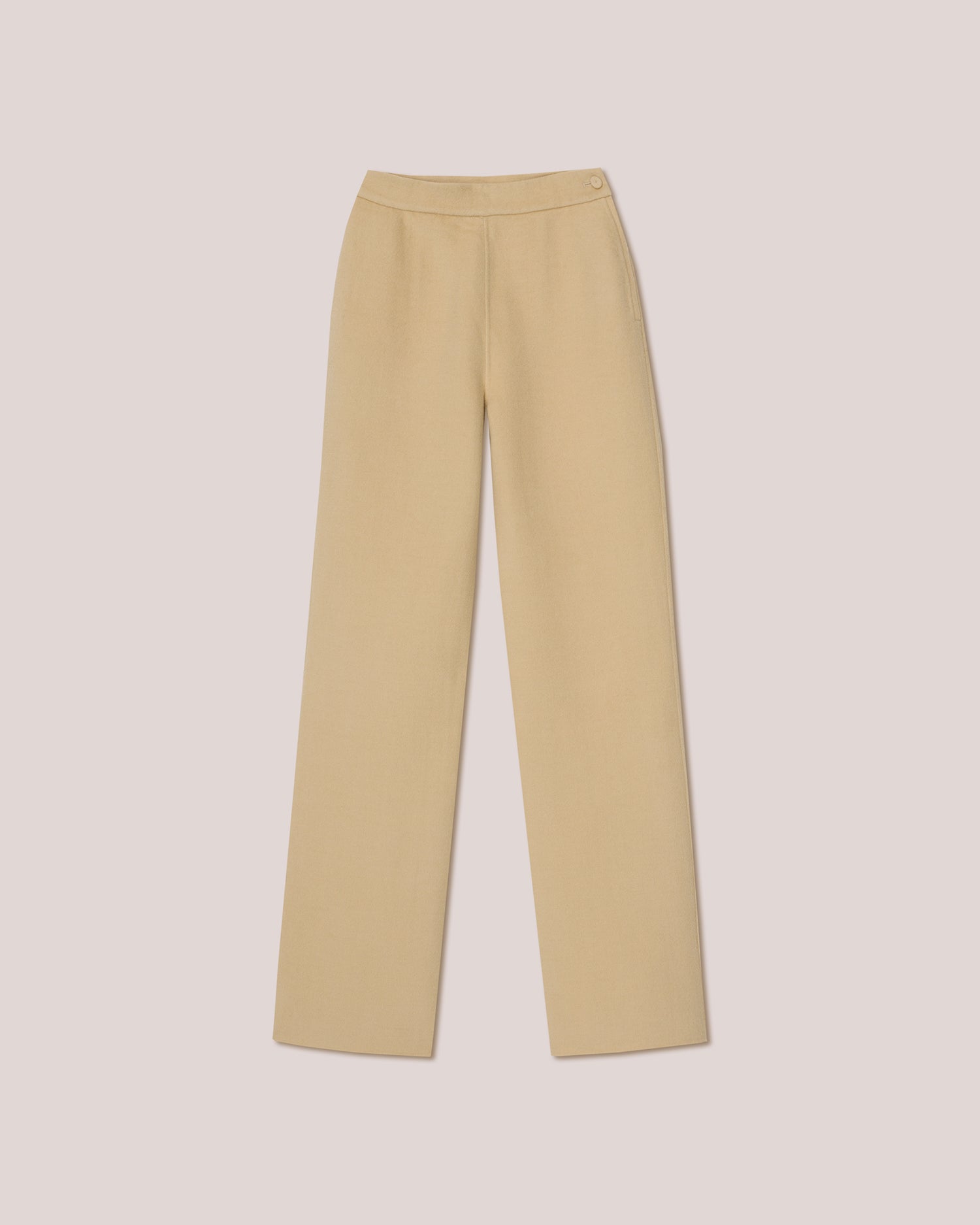 Womens | Bya High Waisted Straight Pants | Creme