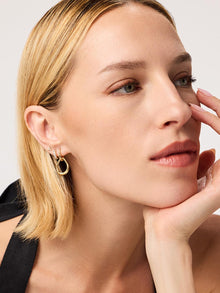 Sage Drop Earrings | 14K Gold on Brass