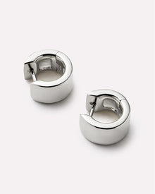 Eden Hoop Earrings | Rhodium on Brass