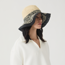 Lourdes Fedora | Ivory/Black