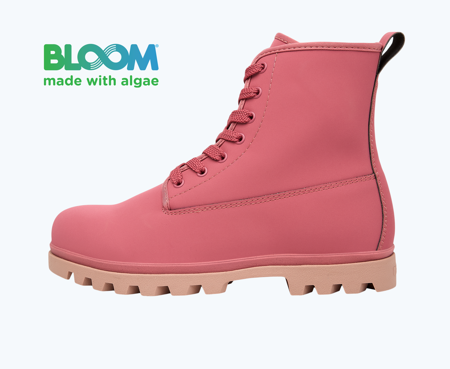 Side view of a Native Shoes Adults Johnny Treklite Bloom | Mystic Pink/ Dust Pink/ Smoke Pink Footwear