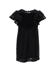 Girls | Rebrodé Lace Dress | Black