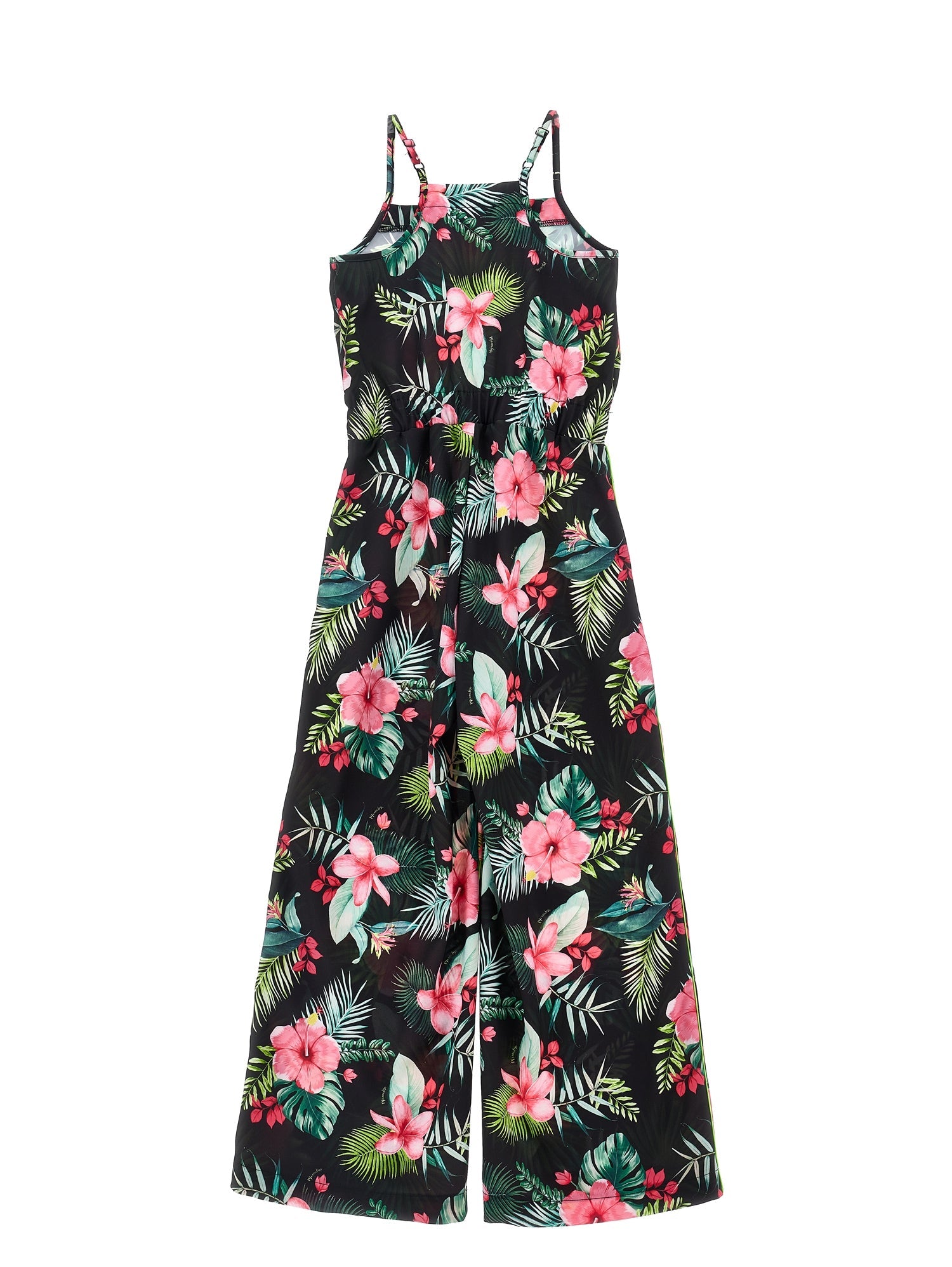 Girls | Jungle Print Jumpsuit | Black