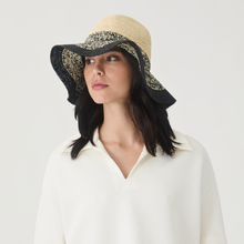 Lourdes Fedora | Ivory/Black