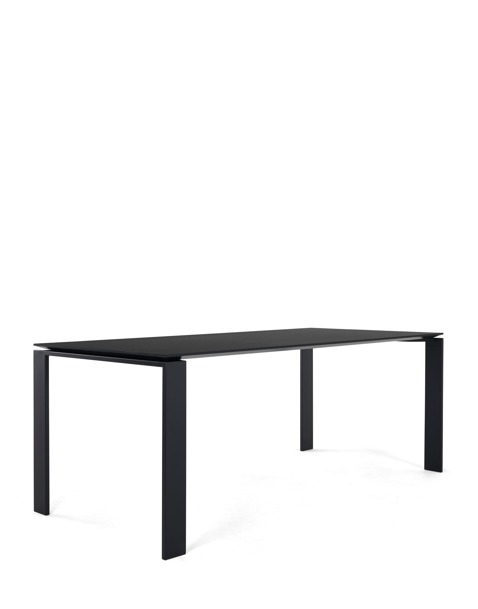Four Soft Touch Dining Table - Large | Single | Black/Black